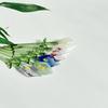 Handgjord Glas Calla Lily med Stjälk Handblåst Mini Glasblomma Figur Dekoration Hem Färgstark Blommig Prydnad