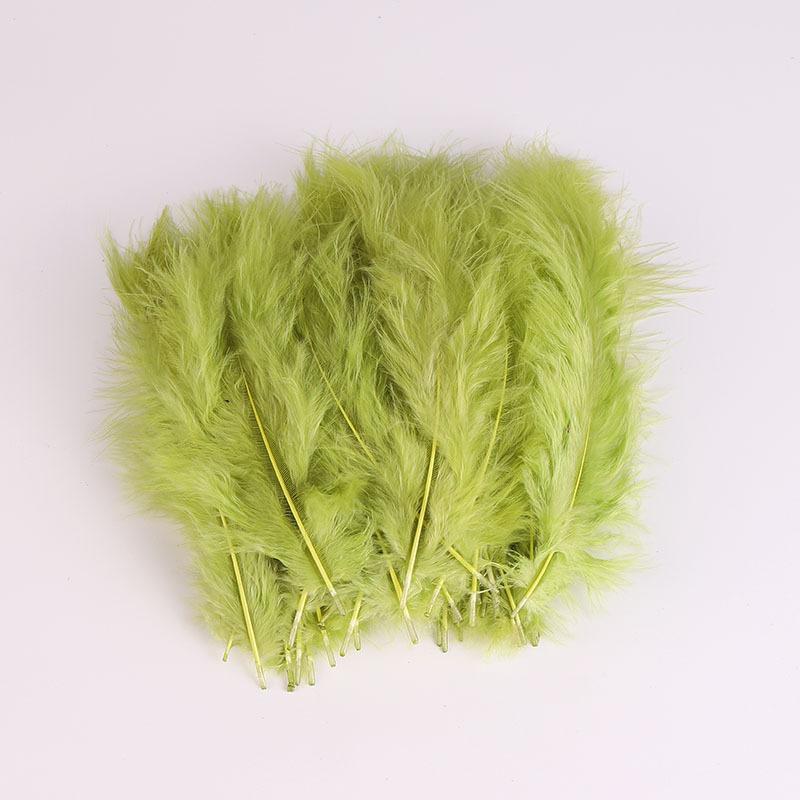 50Pcs Cross-Border Turkey Hairy Tail Plush Feather Colored Feather Dream Catcher Feather Light Bobo Ball Feather
