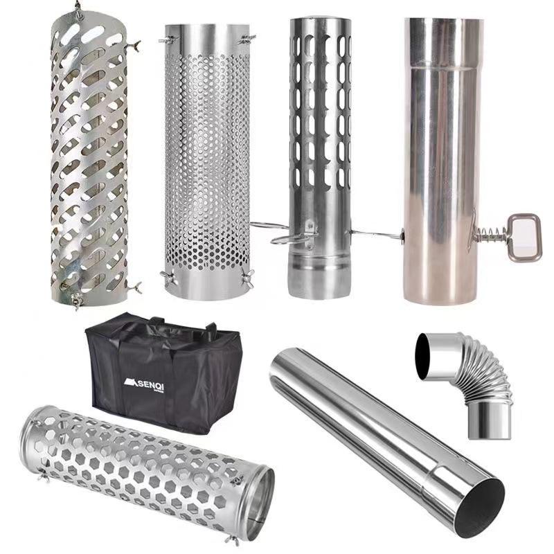 Heat-Resistant Outdoor Tent Stove Chimney Kit with Spark Arrester & Storage Bag