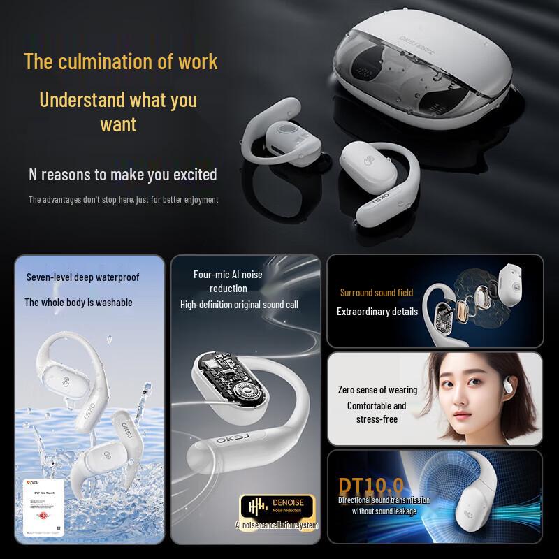 Oaks MT70 Wireless Bone Conduction Sports Headset