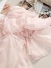 Pink One-Piece Ruffled & Laced Fairy Vacation Dress