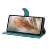 For iPhone 16 Pro Max Case Garden Imprinted PU Leather Wallet Phone Cover with Wrist Strap