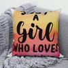 Decorative Cushion Covers Camping Bus Printed Pillow  Home Sofa Throw