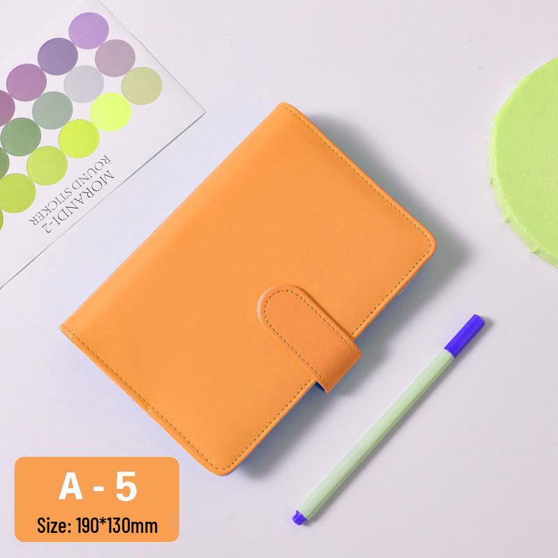 Macaron Minimalist Loose-Leaf Notebooks: A5, A6 Travel, and A7 Pocket Korean Creative Stationery Budget Books