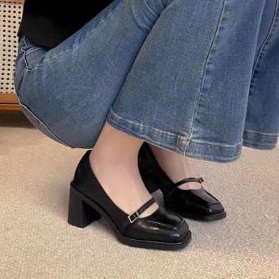 Fashion Women's High Heels New Fashion Spring and Autumn Luxury High Heels Thick Sole Designer Loafers Thick Sole Casual