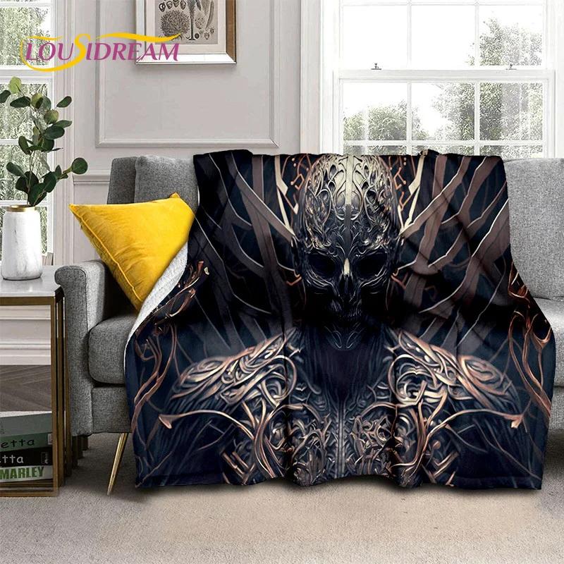 Gothic Horror Monsters Demon Ghost Soft Flannel Blanket for Beds Bedroom Sofa Picnic,Throw Blanket for Cover Outdoor Leisure Nap