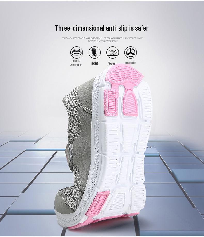 Dámské prodyšné síťované ležérní vycházkové boty – venkovní móda, styl zdravotní sestry