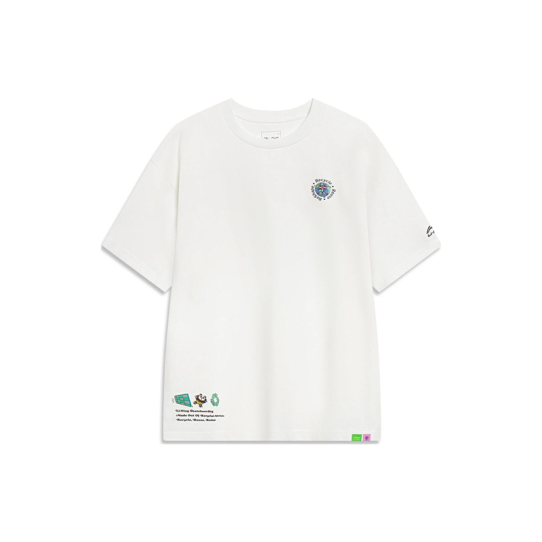 Li Ning x Steven Harrington Li Ning X Steven Harrington T Shirt Unisex White AHST077-2 L