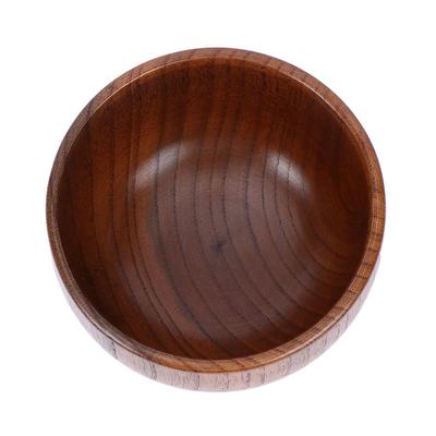 Food Handicraft Handmade Bamboo Soup Salad Tableware Eating Household Tools Rice Bowls Wooden Bowl Japanese Style Natural Wood