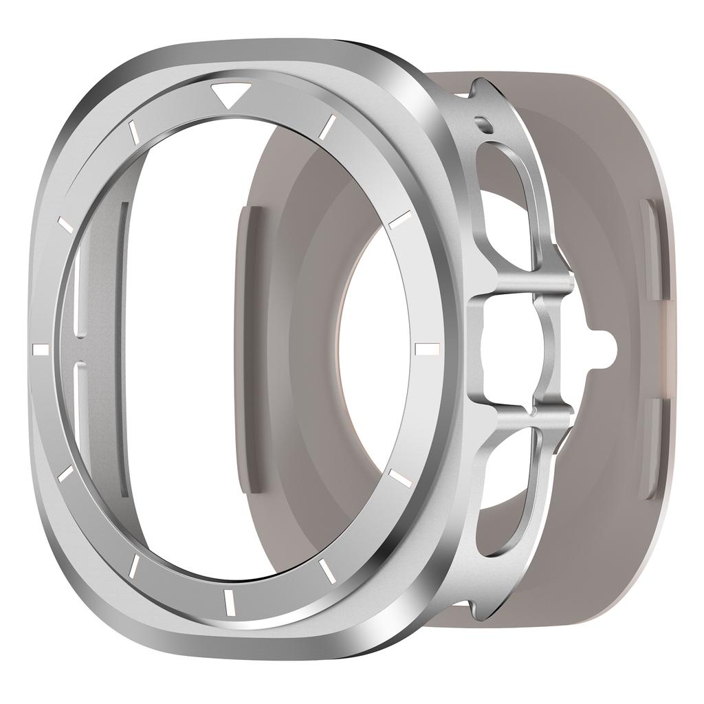 Hülle für Samsung Galaxy Watch Ultra 2025/7 47mm Metall+PC Bumper mit Skala für Galaxy Ultra 47mm Schutzschale Abdeckung