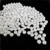 Straight-Hole White Imitation Pearl Beads, Shoe, Bag, Clothing Decoration Accessories,DIY Handmade Bead Jewelry Materials