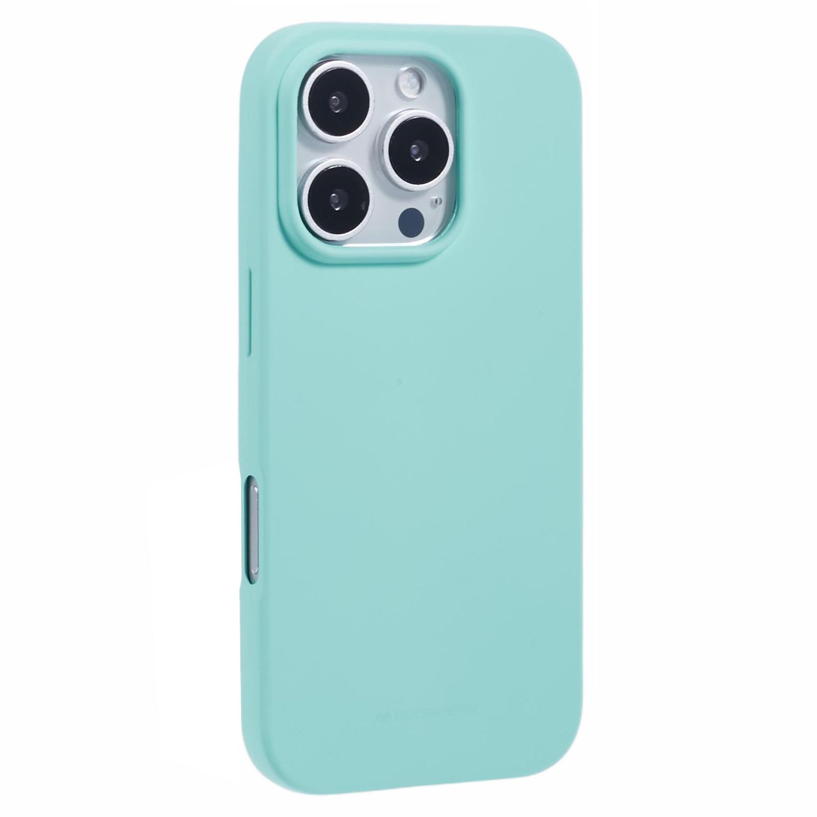 

MERCURY GOOSPERY SOFT FEELING Series for iPhone 16 Pro Case Matte Finish TPU Phone Cover Light Green