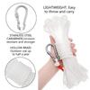 Rescues Climbing Rope Braided Rope Life Buoy Rope with Spring Hook for Ring Buoy