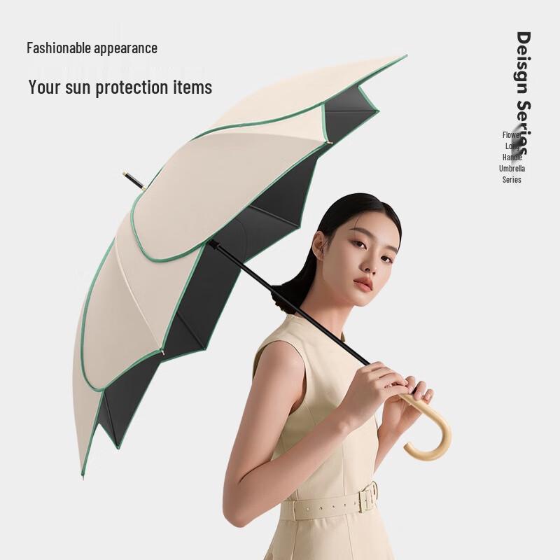 Elegantní rovná deštníková tyč Petal Sluneční a dešťový deštník