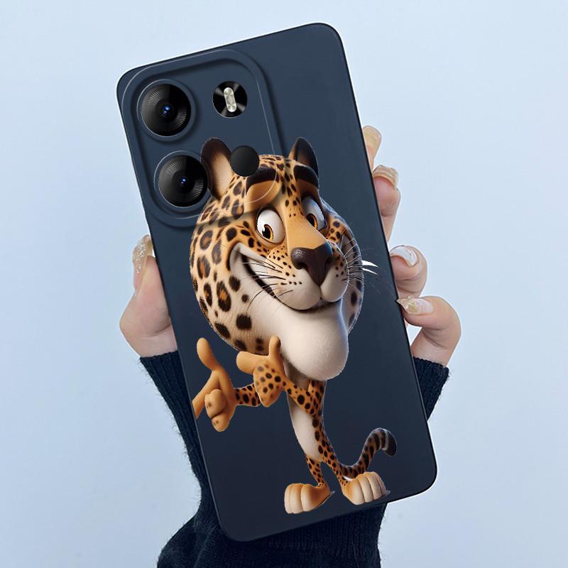 For Tecno Spark Go 2023 Pop 7 Pro BF7 Infinix Smart 7 Plus Smart7 HD Case Lovely Cartoon Cat Liquid Silicone Soft TPU Back Cover