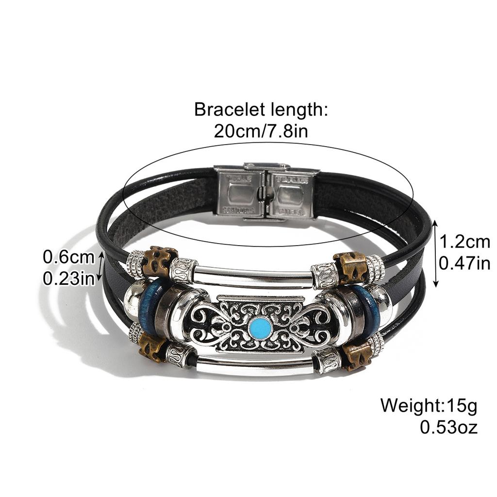 Beaded Bracelet Ladies Set Bohemian Ethnic Turquoise Bracelet