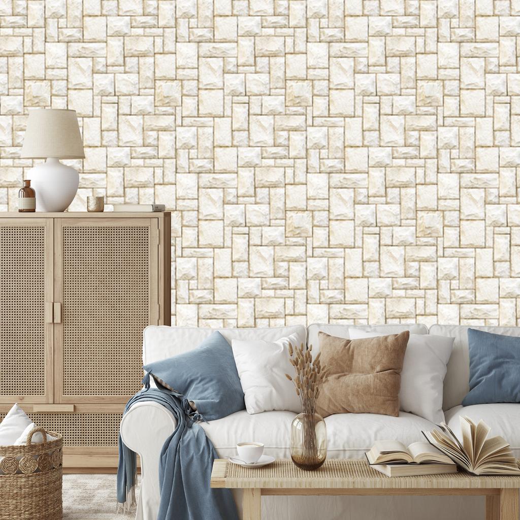 Brick and Stone Wallpaper for Living Room and Bedroom 50x1000