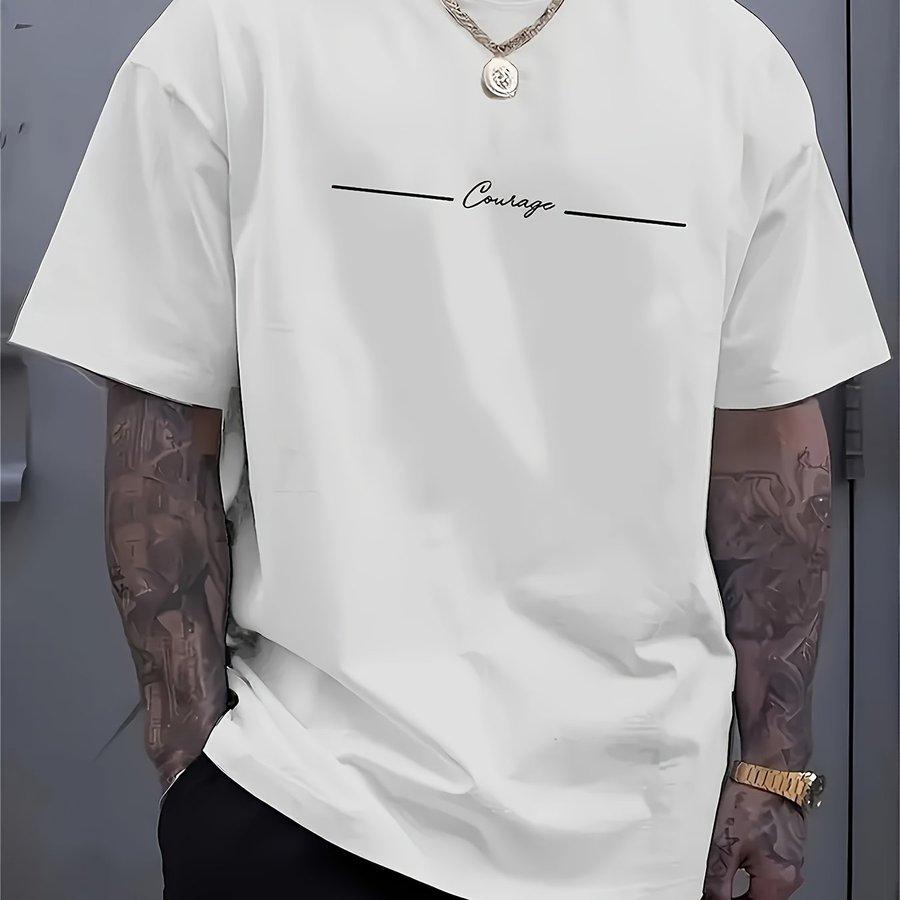 Unisexs Trendy Graphic Print Shoulder Tshirt
