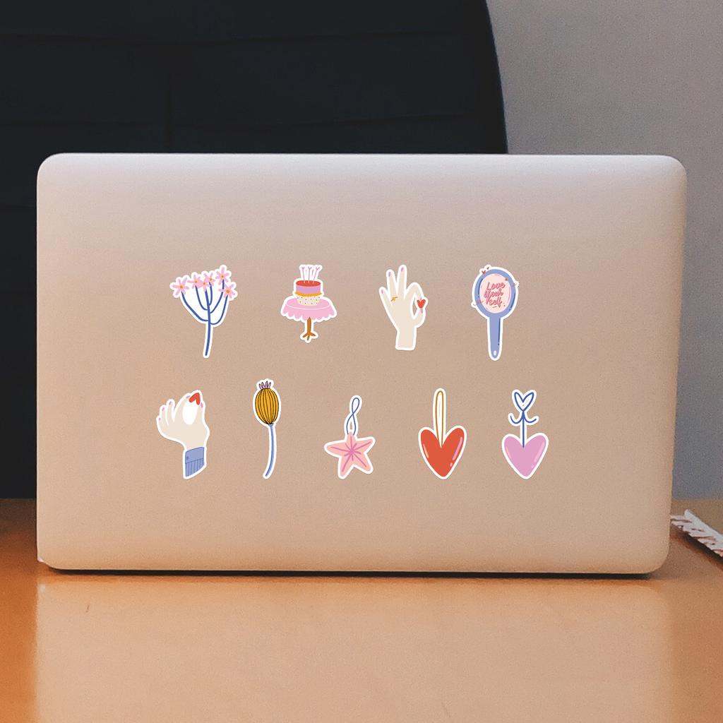 50 Valentine's Day 2 Graffiti Stickers Suitcase Car Notebook Refrigerator Water Cup Waterproof Decorative Stickers