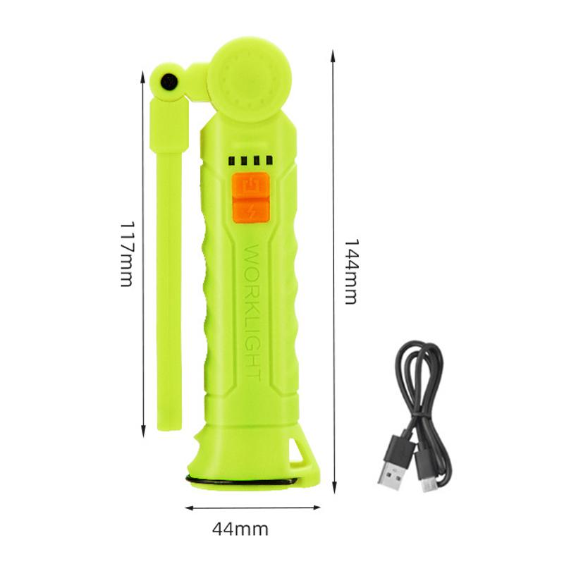 Maintenance Inspection Light 4 Mode Pocket Floodlight 450LM COB LED Work Light Flashlight USB-C 800mA Work Light Magnetic 360° Garage