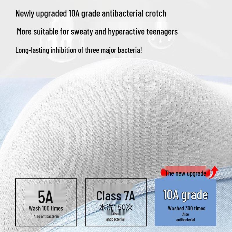 FitonTon Teen Boys' Class A Antibacterial Boxer Briefs