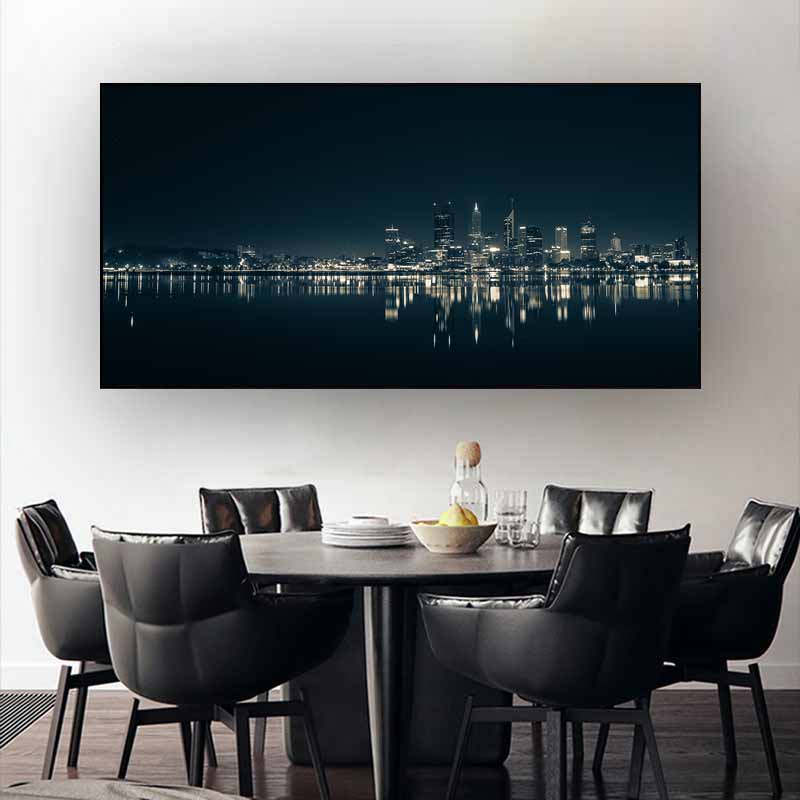 Toronto Skyline Landscape Wall Art Posters and Prints Alb-negru Toronto City View Canvas Painting Art Pictures Home Decor