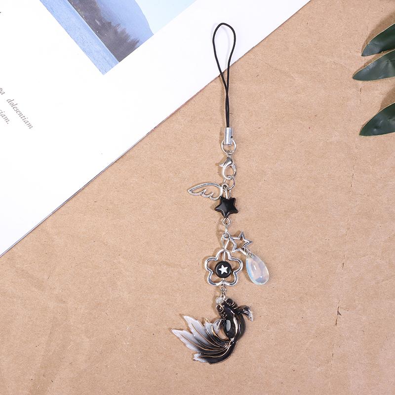 Colorful Fish Star Keychain Lanyard Wrist Strap Hanging Chain Mobile Phone Chain Charm