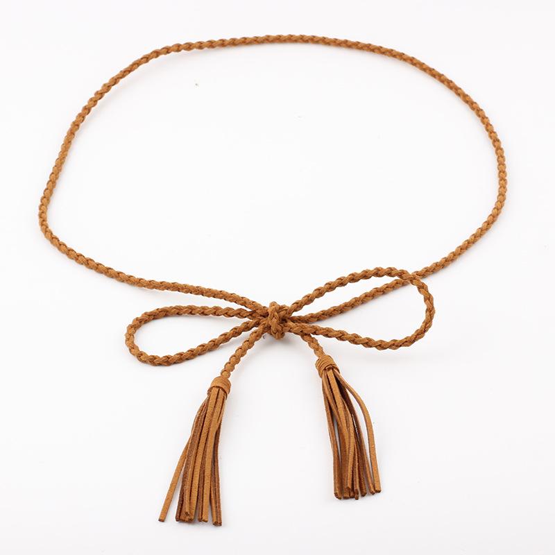 Yingfina Antique Fringed Hanfu Horse Dress Accessories Belt Decoration Super Long Velvet Thin Waist Chain Thin Belt