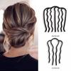 Seven-Tooth Hairpin U-Shaped Comb Hair Clip for Bun Updos