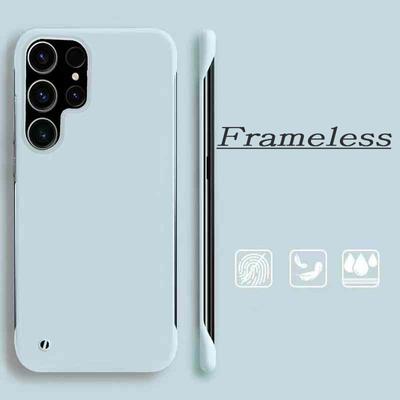 Fashion Slim Frameless Cover for Samsung Galaxy S24 Ultra S23 FE S22 Plus S21 S20 A55 A54 A34 A24 A14 A15 A53 A52 A23 A13 A12 Case Cover Hard Scrub PC