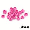 300PCS Round 1x1 featuring Flower MOC Construction Bricks Works With 24866 Set Plate 5 Petals Brick Particle Learning Playthings Kid Gift Idea