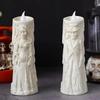 Halloween Skeleton Lamp LED Luminous Candle Horror Decoration Prop Ghost Groom Bride Couple Lamp Ornament Halloween Decor