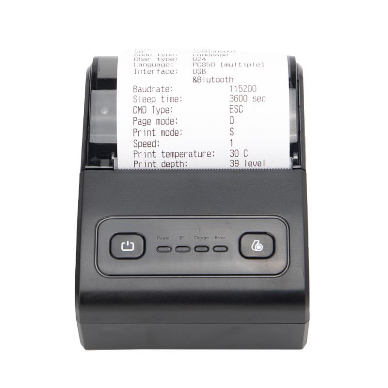 Tragbarer 58-mm-Bluetooth-Thermodrucker für den grenzüberschreitenden E-Commerce