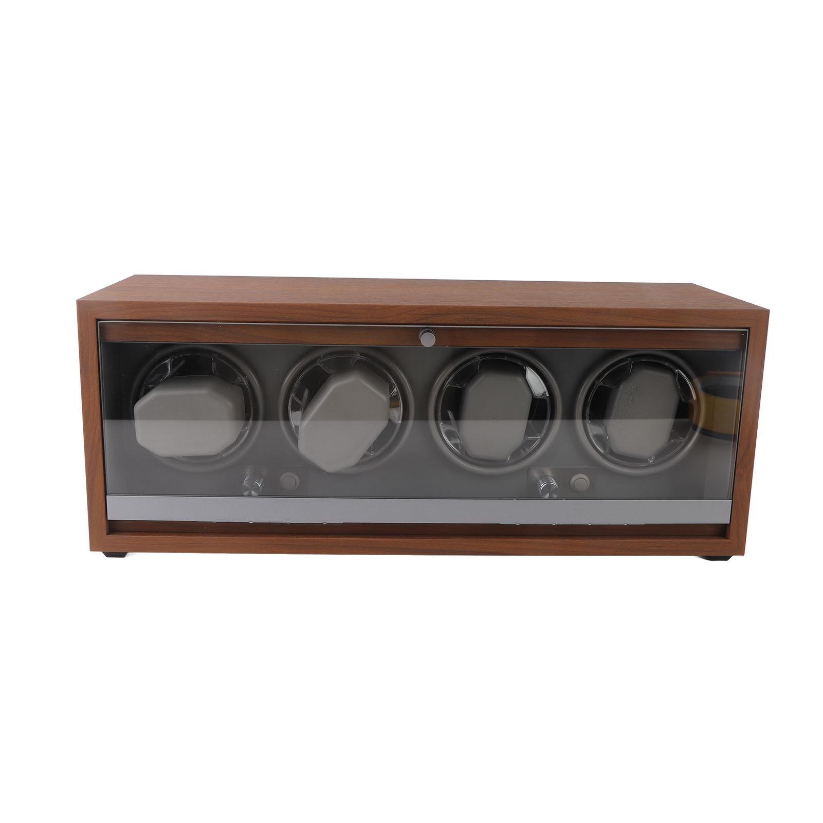 

Автоматические заводилки для часов Черный орех Механические Ручные Кожа PU Дорожная Коробка-заводка для часов