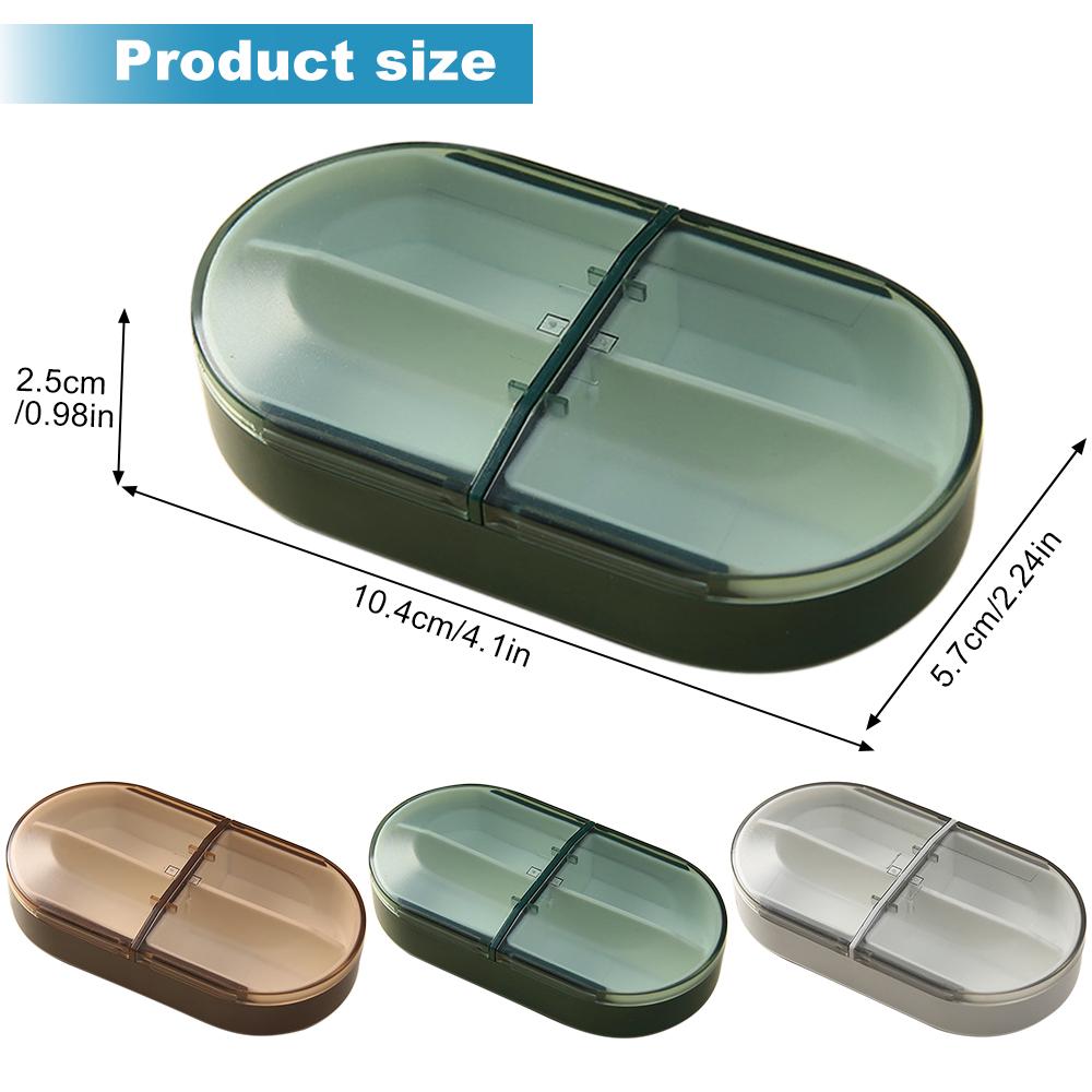 Portable Travel Pill Organizer Case For Pocket, Daily Pill Box Bpa Free Plastic Medicine Vitamin Holder Container 4 Compartments