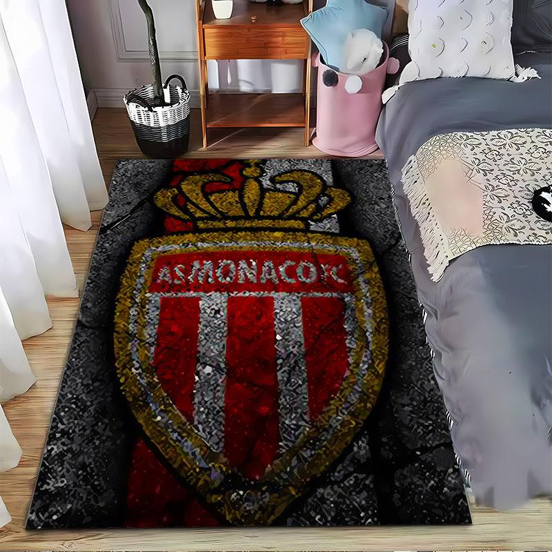 Monaco FC Logo Carpet suitable as a non-slip mat for the living room or bedroom sofa
