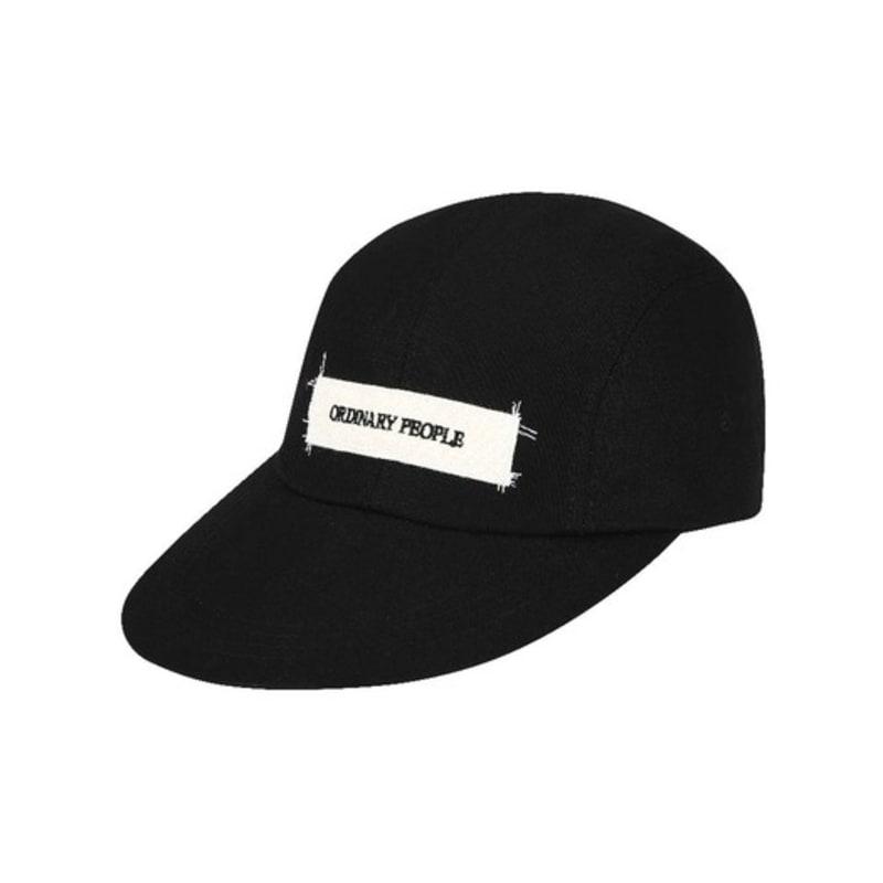 ORDINARY PEOPLE ORD LABEL STITCH CAP BLACK