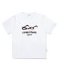 ESCAPEFROM Smart Glass Print Oversized Short Sleeve T-Shirt White