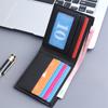 New Men Short PU Leather Wallet Simple Solid Color Thin Male Credit Card Holder Small Money Purses Business Foldable Wallet NEW