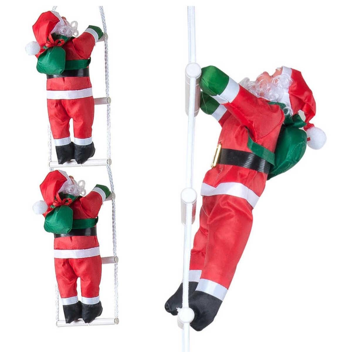 

Санта-Клаус поднимается по лестнице 70 см Набор из 2 шт. Рождественский Новый год Украшение дома Украшение рождественской елки Standart красный