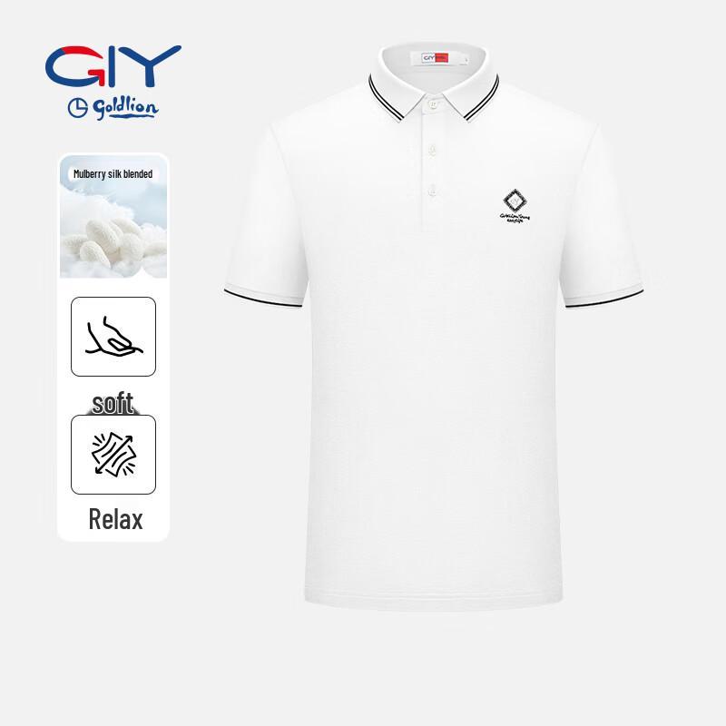 Goldlion Men s Silk Blend Short Sleeve Polo Shirt L
