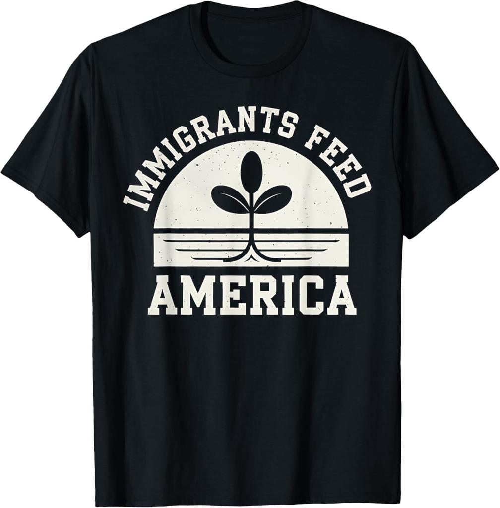 Einwanderer ernähren Amerika Pro-Einwanderer Politisches Design Für Erwachsene S4xl T-Shirt