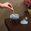 Arzător de tămâie electronic Arzător ceramic pentru uleiuri esențiale Temporizare Reglabilă Temperatură Topitor de ceară Încălzitor cu priză US/EU/UK/DE