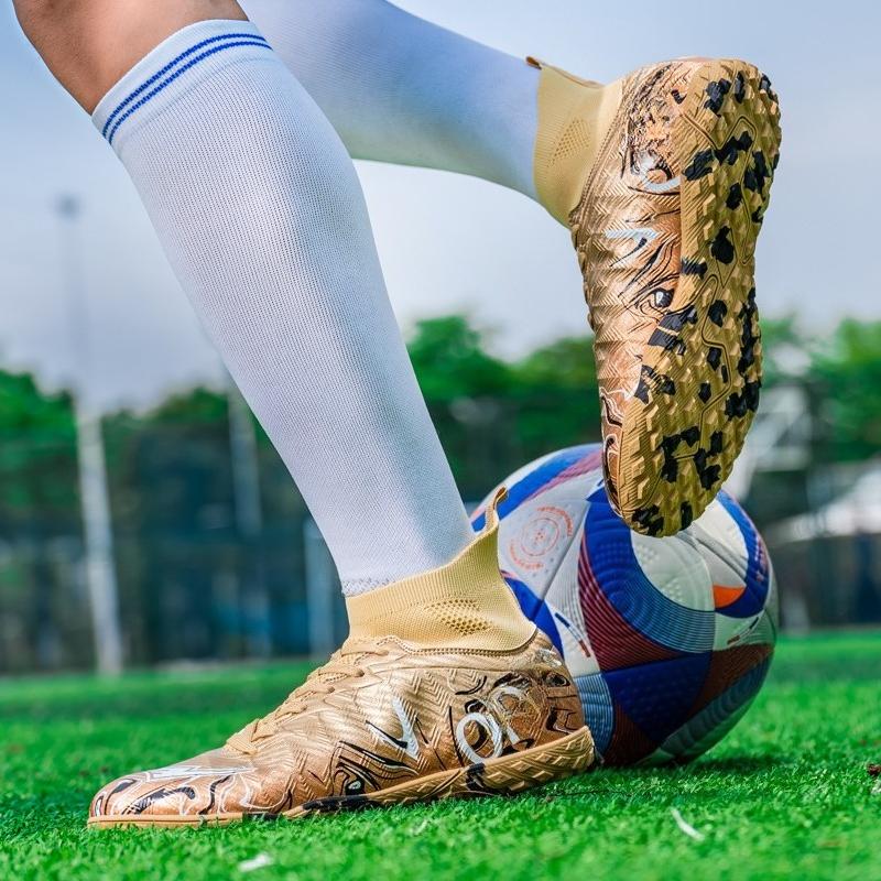 Size 34-46 Men/Women's Camouflage Football Boots Rubber Soft Sole Short Nail Artificial Turf Youth Children Football Shoes
