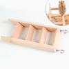 Wood Climbing Ladder with Metal Hooks Wooden Bridge Easy Connection To Wire Cage