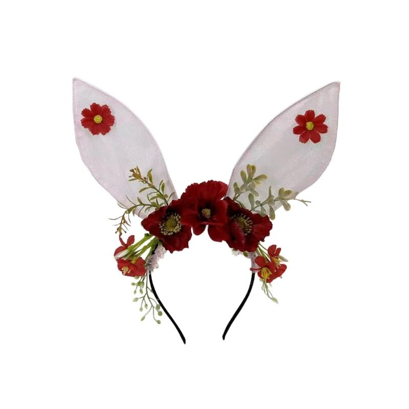 Soft Rabbit Ears Headwear With Mesh Detailing For Easter Celebrations Infants Children Adults Comfort Wear Headdress