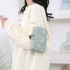 Mini-Crossbody-Handytasche für Damen – Leichter, wasserabweisender Nylonstoff mit Kartenfächern und Münzfach, Verstellbarer Riemen