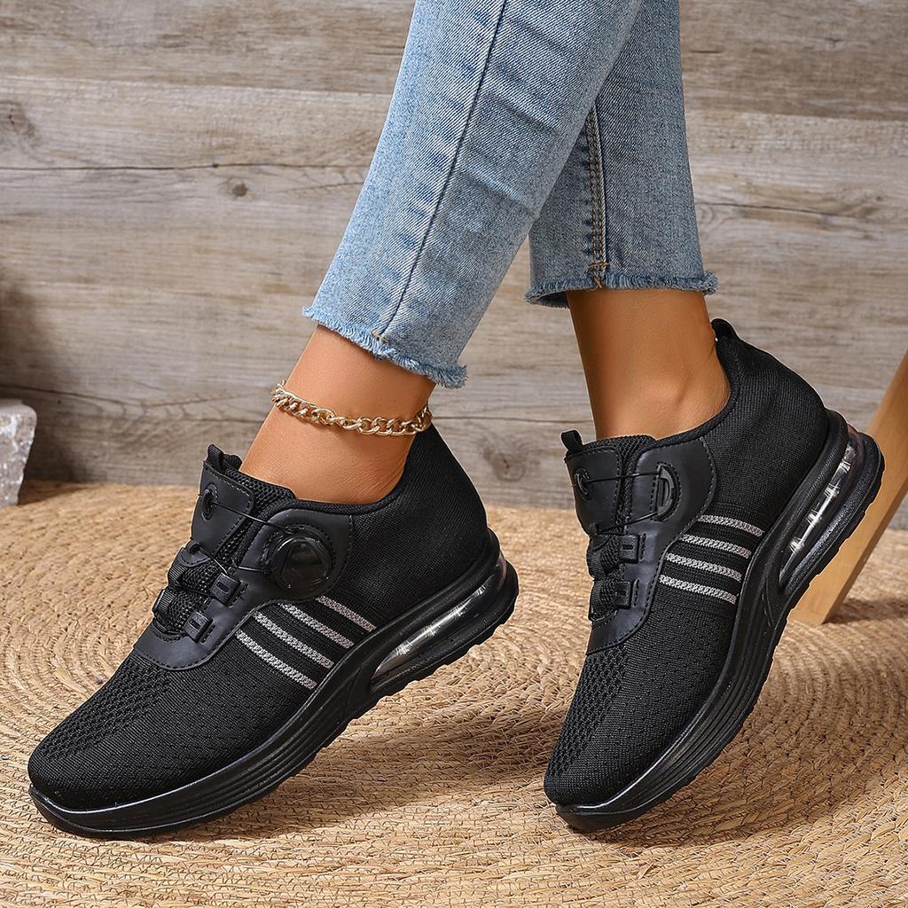 Fashion New Spring Women's Vulcanize Shoes Outdoor Causal Anti-slip Flats Air Mesh Elastic Band Shoes for Women Platform Womens Shoes