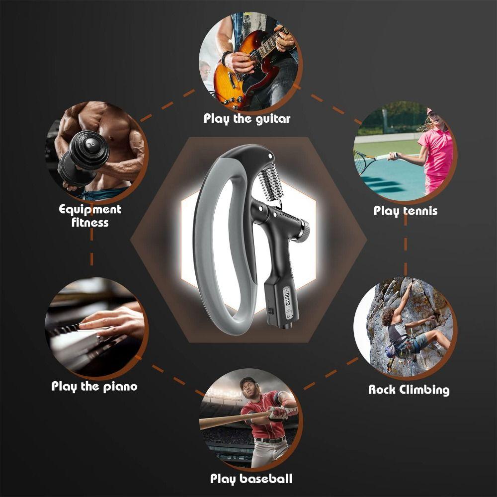 Spring Grip Grip Strength Device Adjustable 10-100kg Strength Training Device  Fitness Equipment
