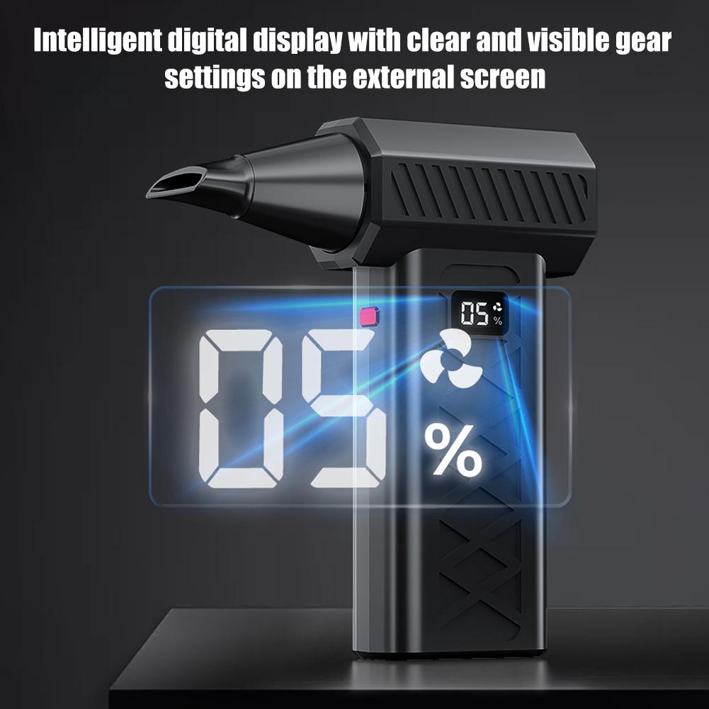 High Power 13W Portable Blower Fan 6-Speed Adjustment Snow Whiz Turbo Blower For Keyboard Car Cleaning With USB-C
